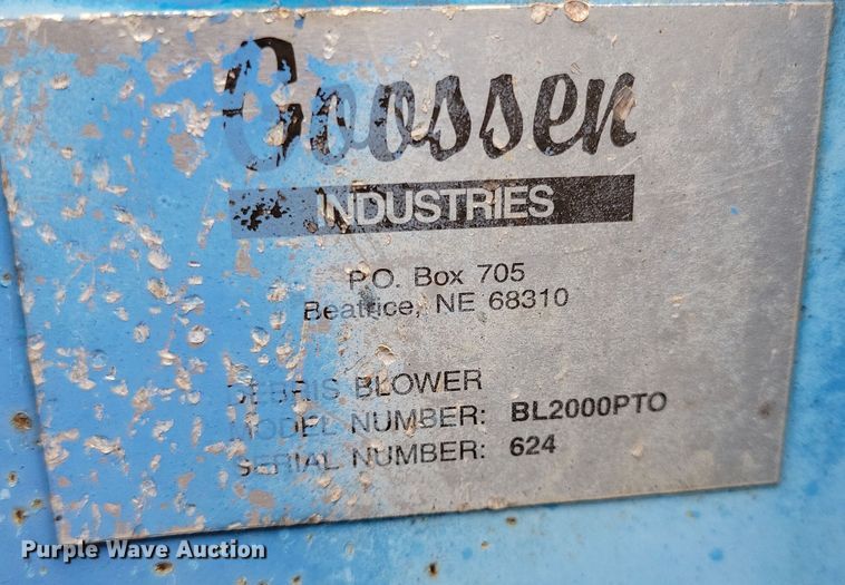 image for item OH9283 Goosen BL2000PTO debris blower