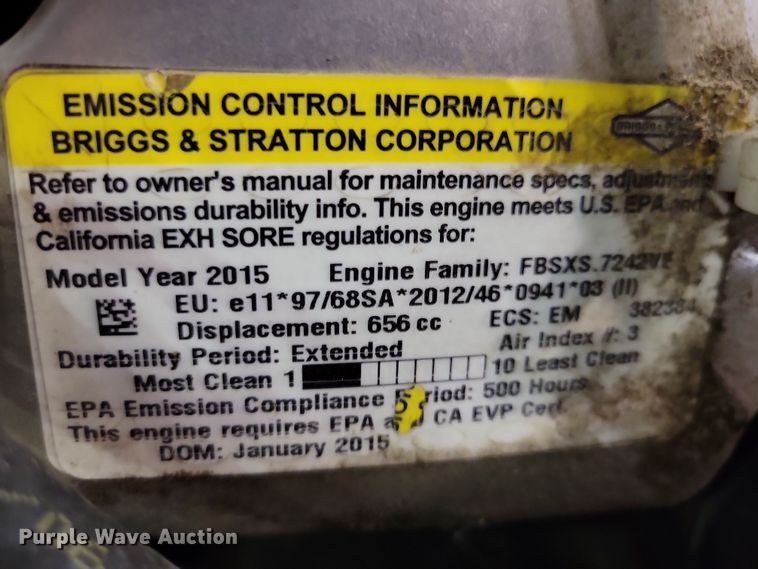 image for item OH9291 2015 Ariens lawn mower