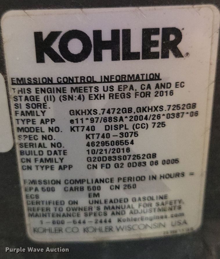 image for item OH9296 2016 Cub Cadet Z-Force S lawn mower