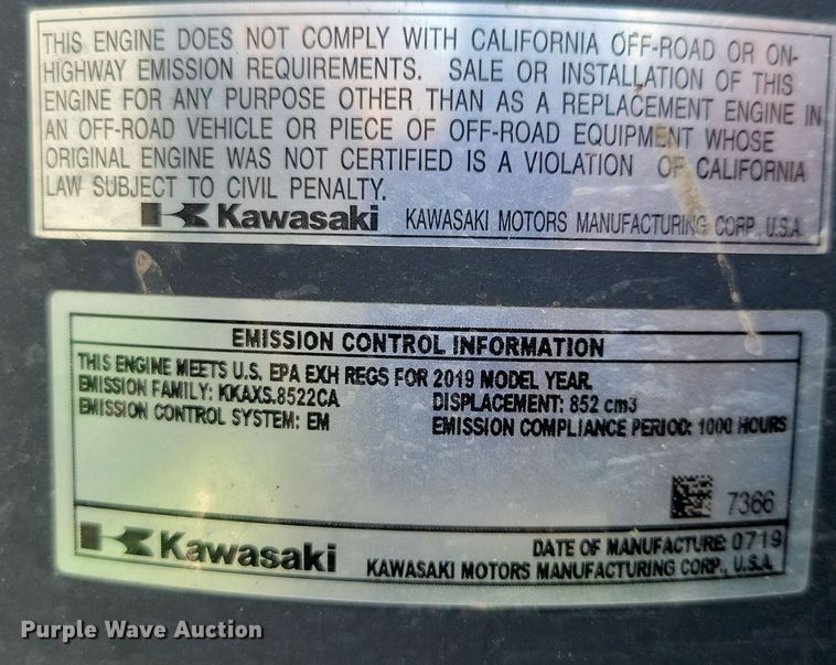 image for item OH9297 2019 John Deere Z950M ZTR lawn mower