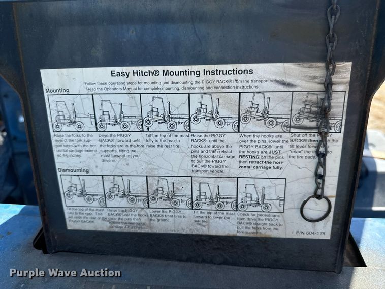 image for item OJ9466 PiggyBack Princeton forklift