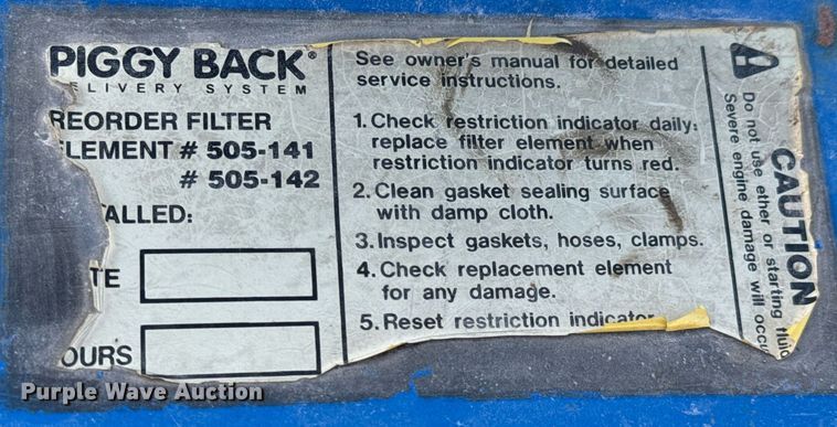 image for item OJ9466 PiggyBack Princeton forklift