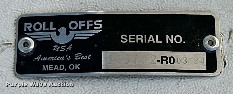 image for item DD3404 Roll-off dumpster