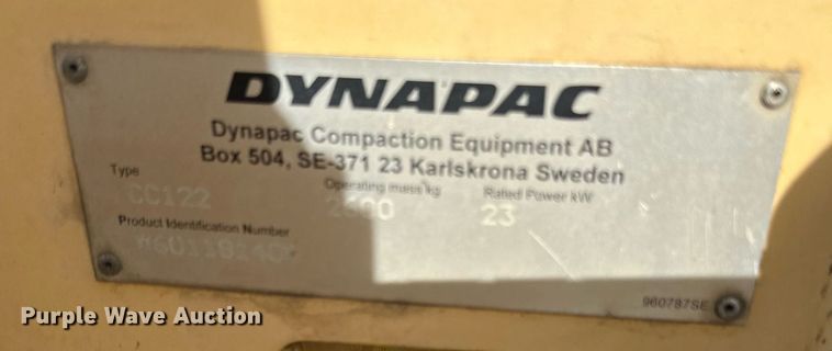 image for item DN0816 2005 Dynapac  CC122 double drum vibratory roller