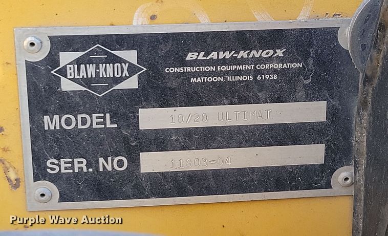 image for item DN3612 2001 Blaw Knox PF-5510 paver
