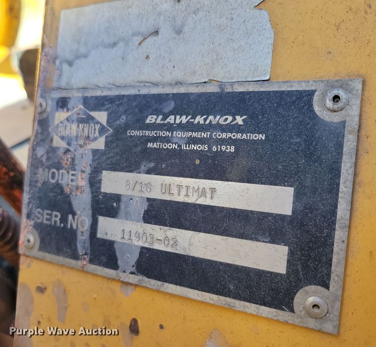 image for item DN3613 2001 Blaw Knox PF-4410 paver