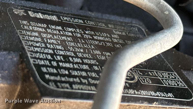 image for item DO2557 2014 Bobcat T650 tracked skid steer loader