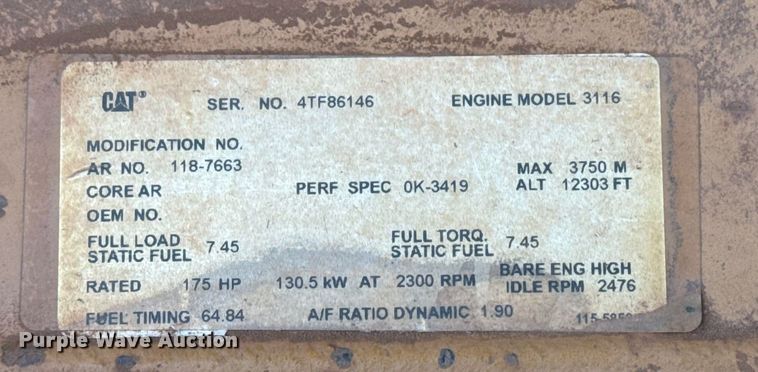 image for item DO7593 2005 Caterpillar  613C Series II elevating scraper