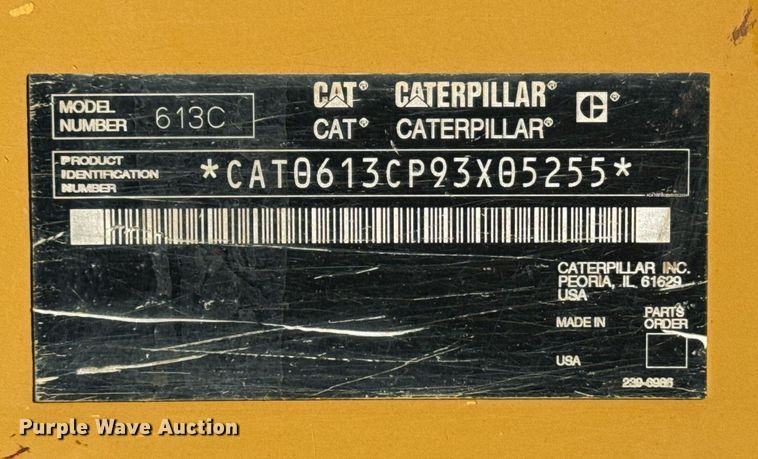 image for item DO7593 2005 Caterpillar  613C Series II elevating scraper