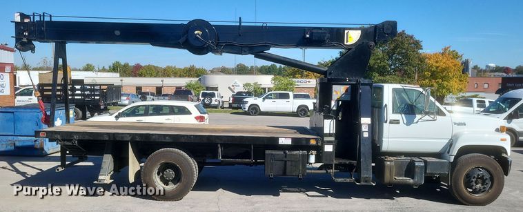 image for item DQ3735 1996 GMC Topkick C6500 crane truck
