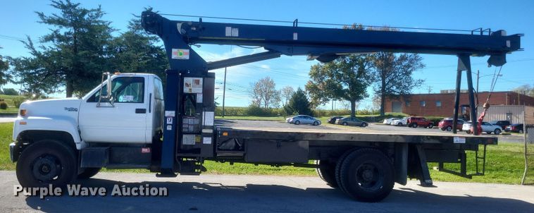 image for item DQ3735 1996 GMC Topkick C6500 crane truck