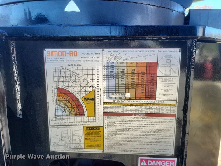 image for item DQ3735 1996 GMC Topkick C6500 crane truck