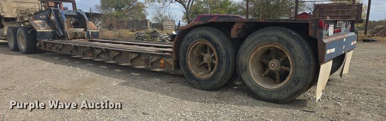 image for item DQ5225 1973 Talbert TD50HRG lowboy equipment trailer