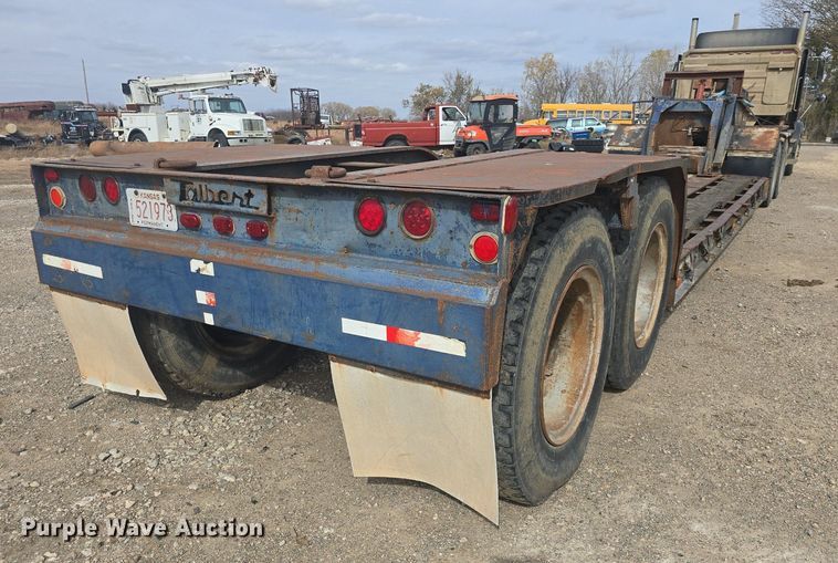 image for item DQ5225 1973 Talbert TD50HRG lowboy equipment trailer