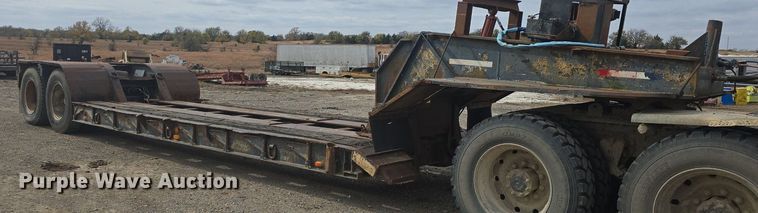 image for item DQ5225 1973 Talbert TD50HRG lowboy equipment trailer