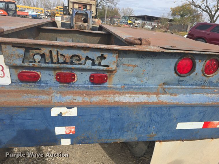 image for item DQ5225 1973 Talbert TD50HRG lowboy equipment trailer