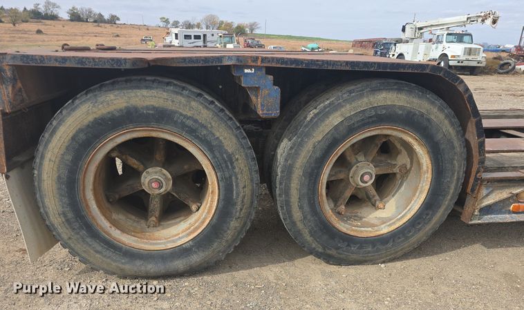 image for item DQ5225 1973 Talbert TD50HRG lowboy equipment trailer