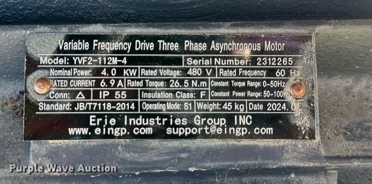 image for item DR2730 Erie Industries GF480 trommel screen