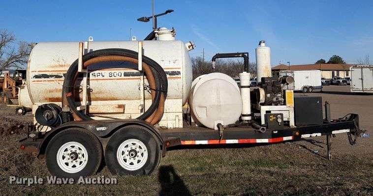 image for item DV9848 2001 Maxley Companies Vacmasters SPV800 vacuum excavator