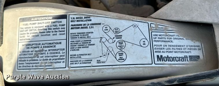 image for item DW2297 2000 Ford F550 Super Duty XL utility / service truck