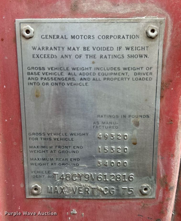 image for item DW2302 1979 GMC Brigadier dump truck