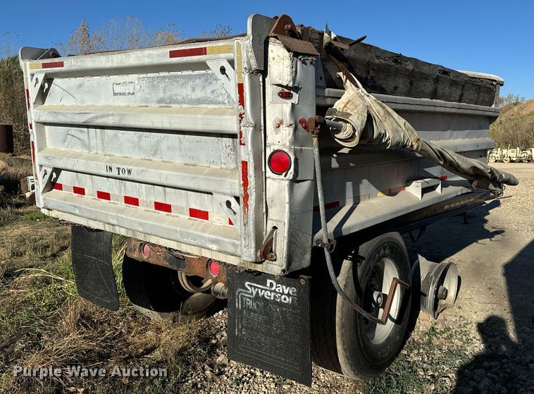 image for item DW2318 1979 Truckweld PTEVSC end dump pup trailer