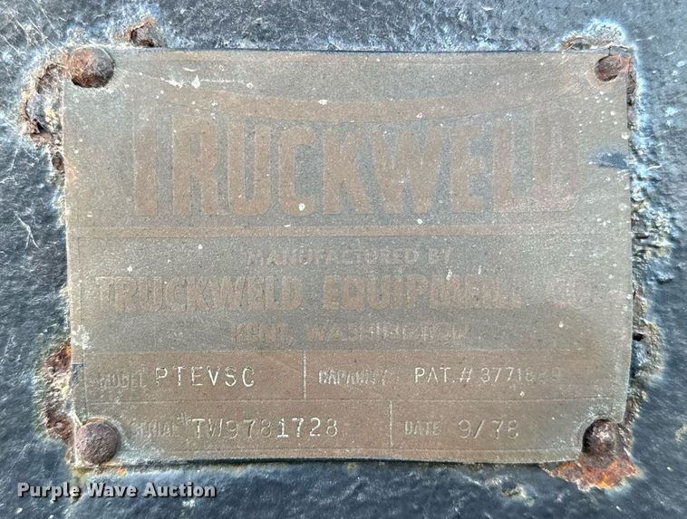 image for item DW2318 1979 Truckweld PTEVSC end dump pup trailer