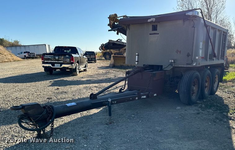 image for item DW2319 1984 East MFG end dump pup trailer