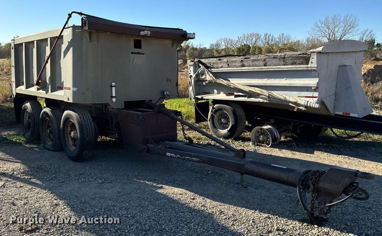image for item DW2319 1984 East MFG end dump pup trailer