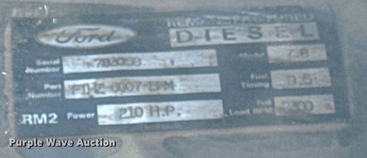 image for item DW2327 1991 Ford F800 crane truck