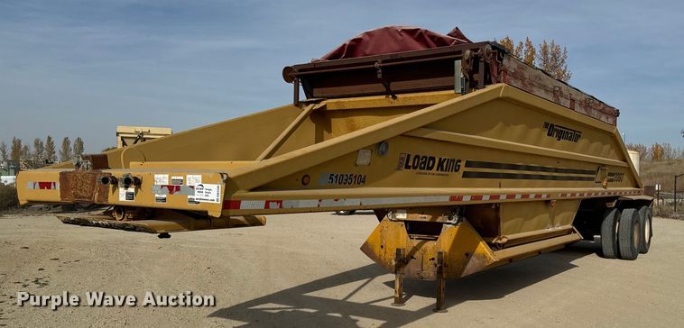 image for item DW2348 1995 Load King 2060-40-2 bottom dump trailer