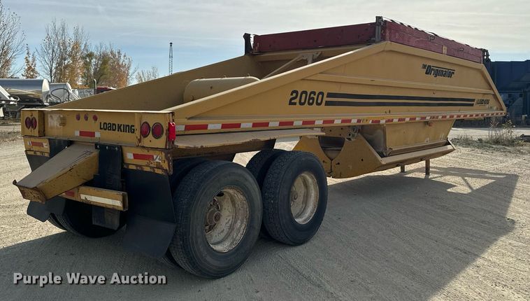 image for item DW2348 1995 Load King 2060-40-2 bottom dump trailer