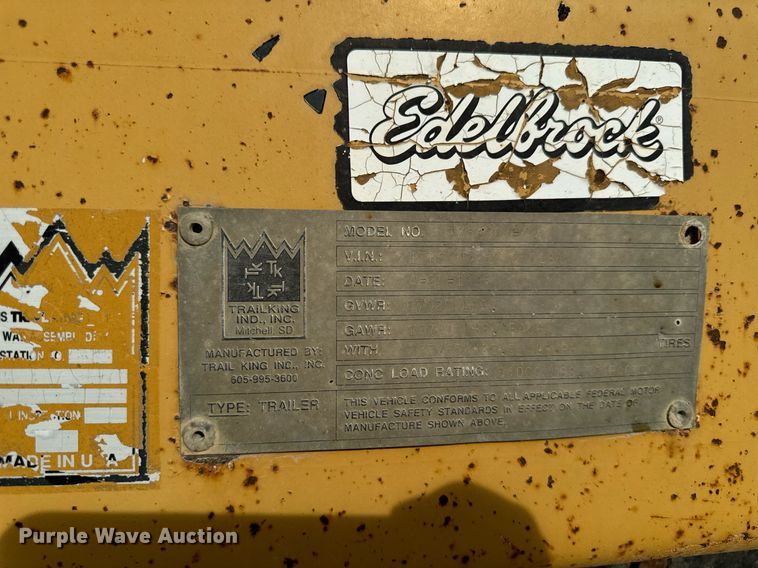 image for item DW2350 1995 Trail King TK54BDU-422 bottom dump trailer