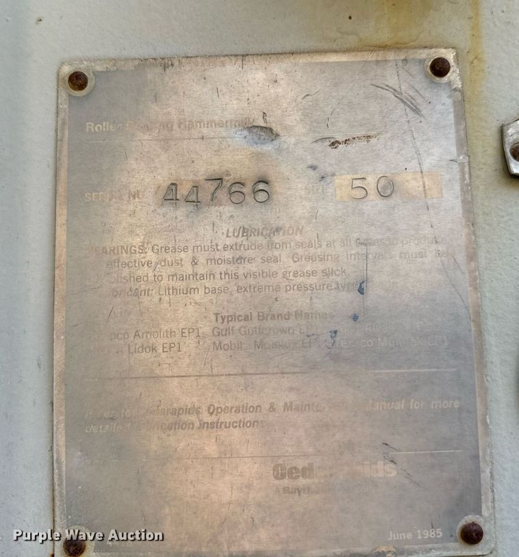 image for item DW2365 1995 CedarRapids Super 72 crusher