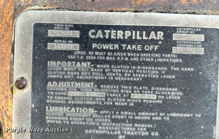 image for item DW2367 1981 Caterpillar D353 power unit