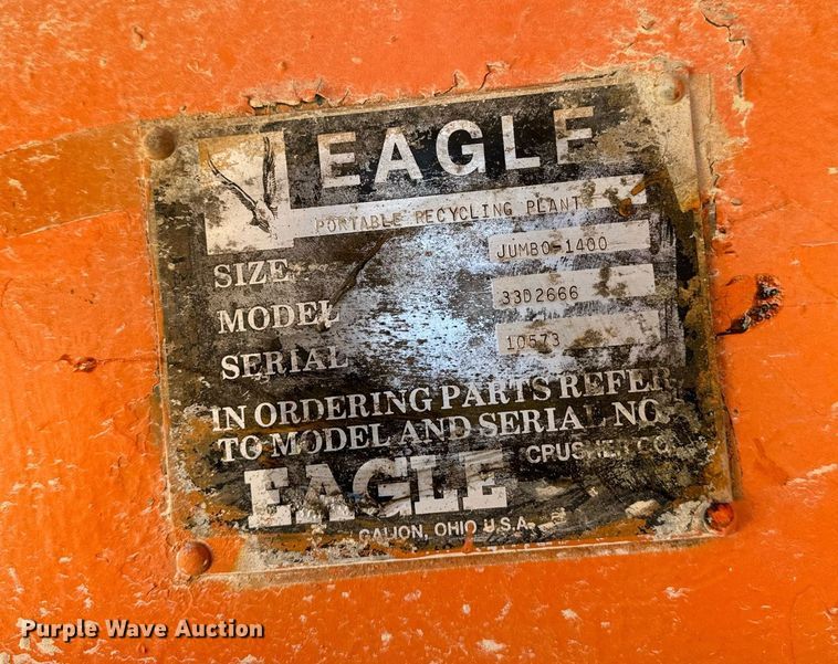 image for item DW2368 Eagle Jumbo 1400 horizontal impact crusher