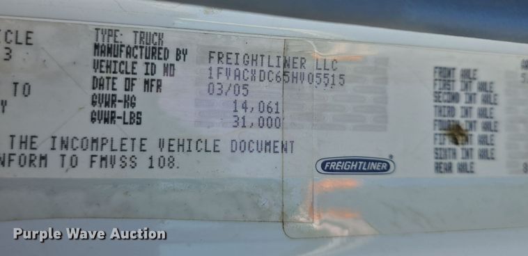 image for item DW3813 2005 Freightliner Busings Class M2 bucket truck