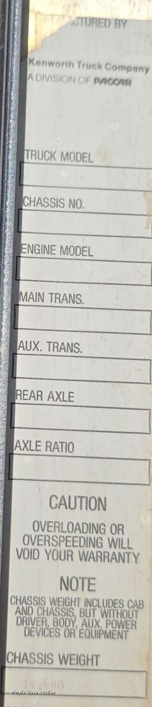 image for item DW3839 1994 Kenworth T450 dump truck