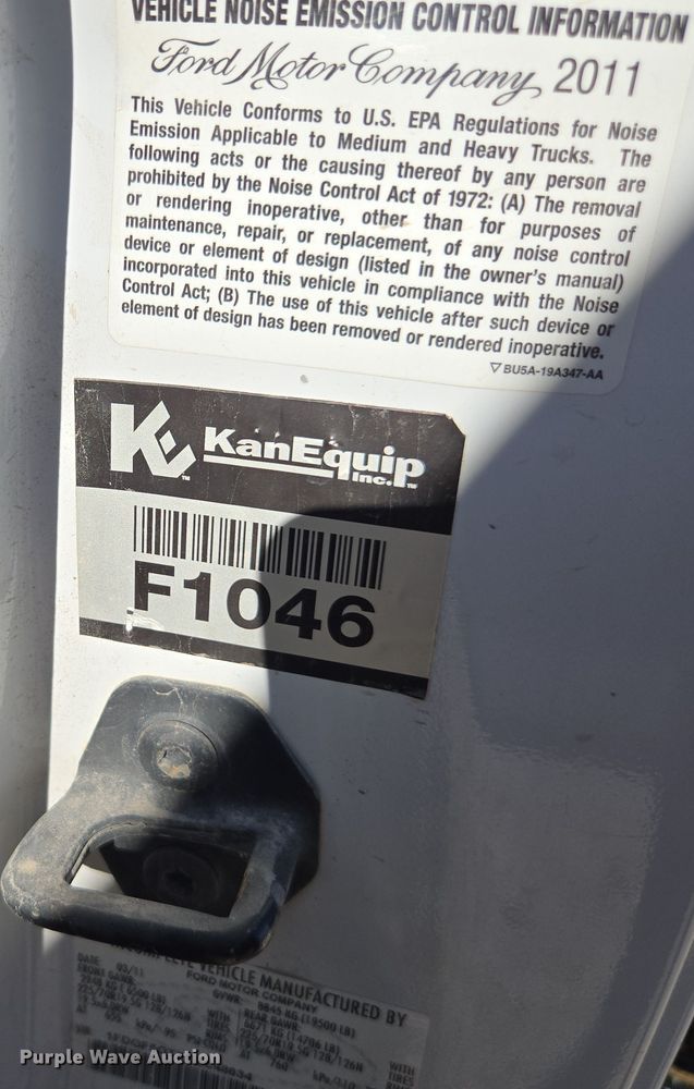 image for item EE7842 2011 Ford F550 Super Duty XL utility / service truck