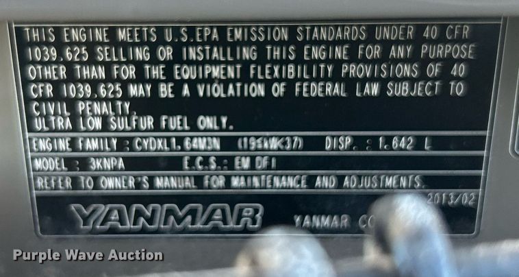 image for item EG1155 2013 Case CX36B excavator