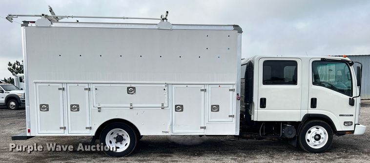 image for item EG1594 2017 Isuzu NPR HD Crew Cab utility / service truck