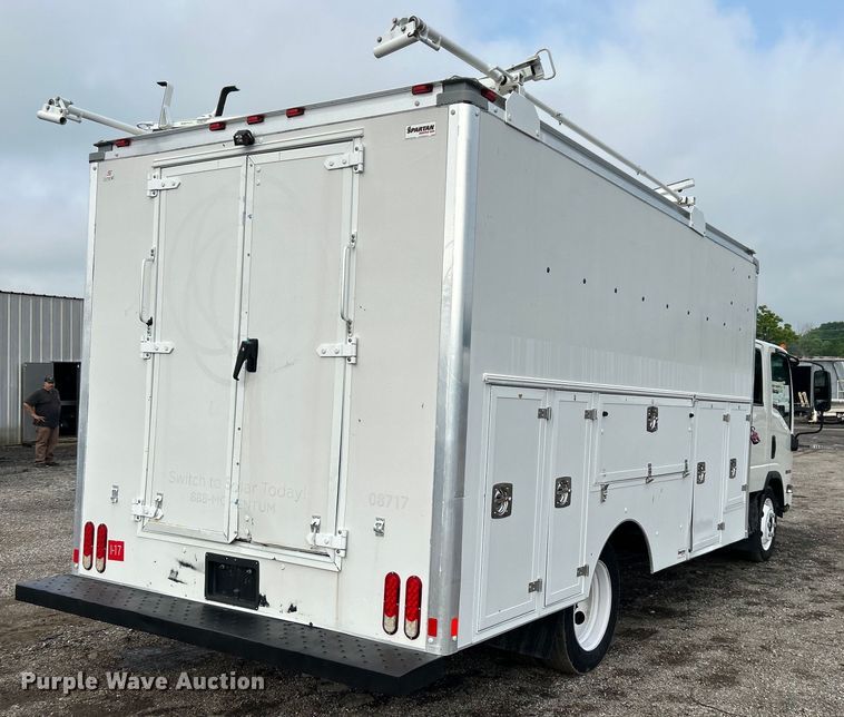 image for item EG1594 2017 Isuzu NPR HD Crew Cab utility / service truck