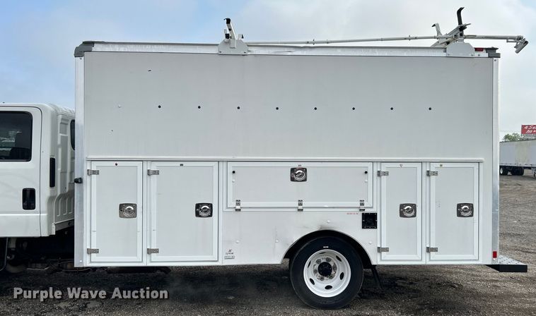 image for item EG1594 2017 Isuzu NPR HD Crew Cab utility / service truck