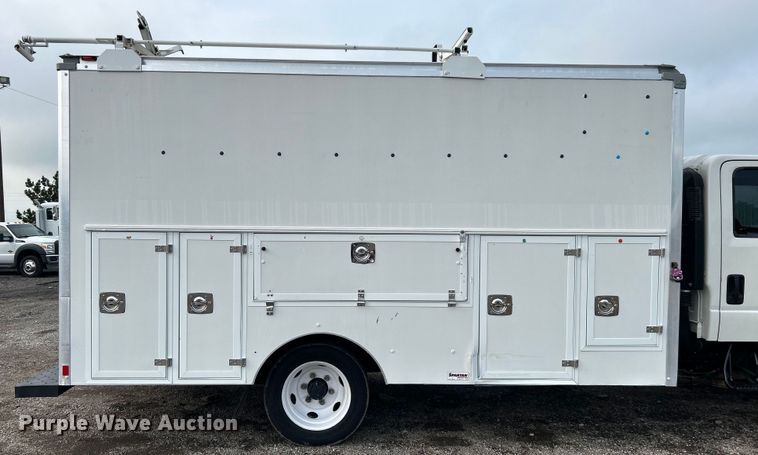 image for item EG1594 2017 Isuzu NPR HD Crew Cab utility / service truck