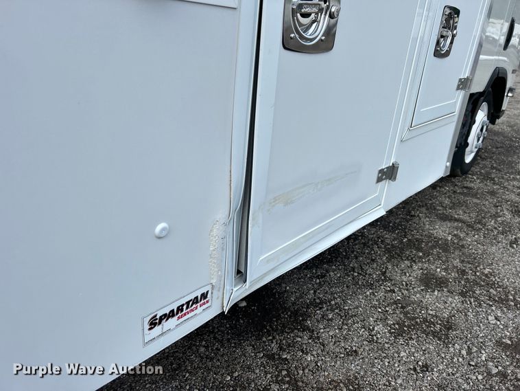 image for item EG1594 2017 Isuzu NPR HD Crew Cab utility / service truck