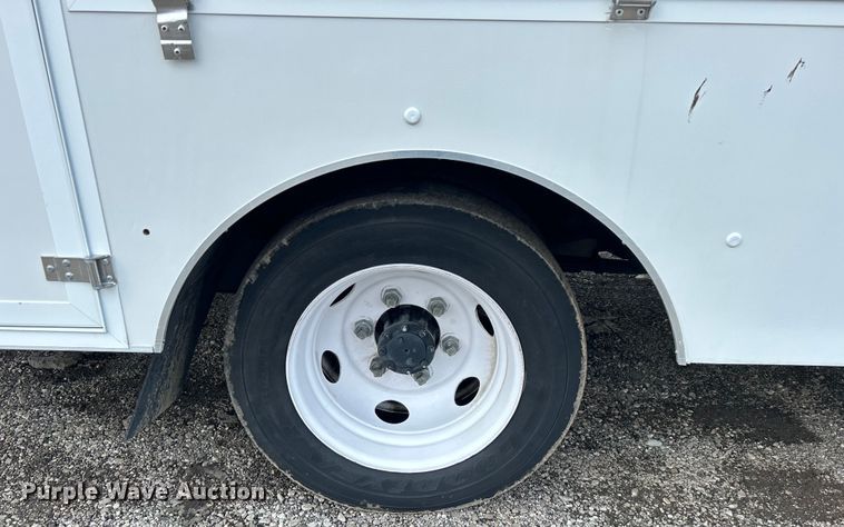 image for item EG1594 2017 Isuzu NPR HD Crew Cab utility / service truck