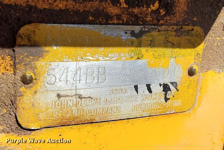 image for item EG9931 1980 John Deere 544B wheel loader