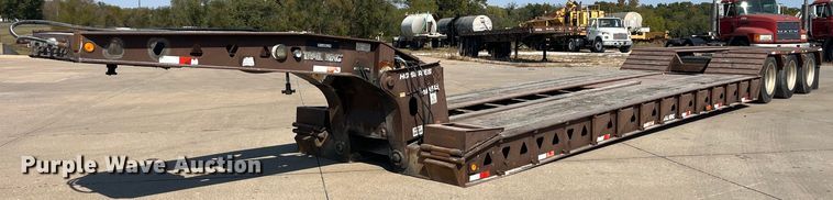 image for item EH2855 1993 Trail King TK100HDG-493 lowboy equipment trailer