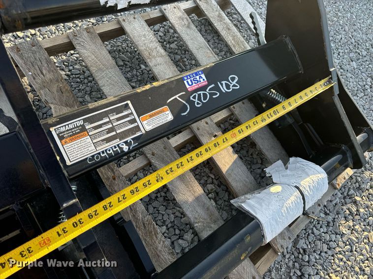 image for item EH7190 2023 Manitou J805108 telehandler to skid steer adapter