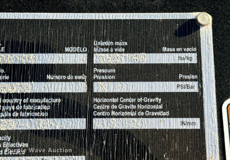 image for item EH7190 2023 Manitou J805108 telehandler to skid steer adapter